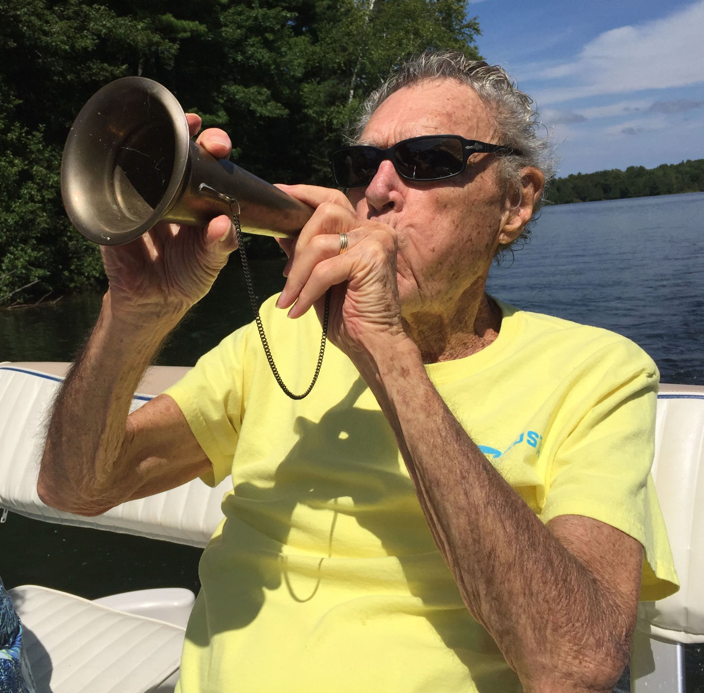 Bill Boyd with horn